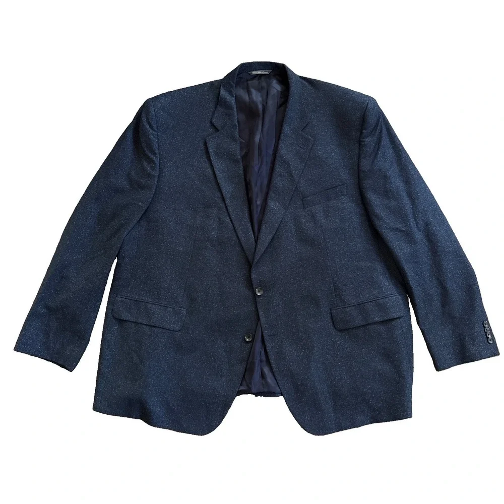 Jack Victor Sport Coat Men 54R Heather Navy Blue Wool Silk Luxor Blazer  Canada